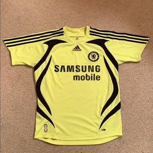 Chelsea Adidas Neon Yellow Kit 2007/2008